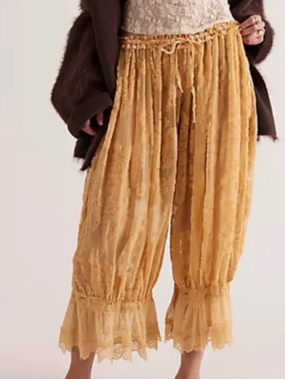 FREE PEOPLE INTIMATELY FOREVER YOUNG BOURNOUT PANTS BLOOMERS - Picture 6 of 11